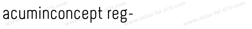 acuminconcept reg字体转换